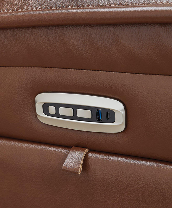 Healy Pier Power Reclining Loveseat with Console - Hello Home Furniture & Mattress (Longmont, CO)