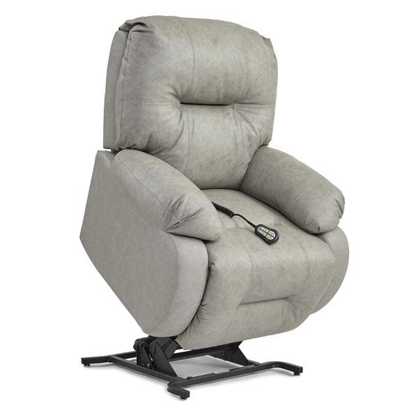 BRINLEY LEATHER POWER HEAD TILT ROCKER RECLINER- 8MZ87LU