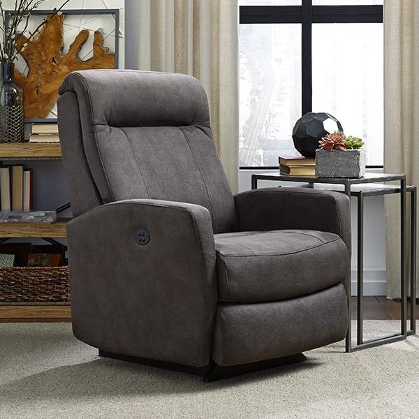 COSTILLA LEATHER POWER HEAD TILT SPACE SAVER RECLINER- 2AZ34LV