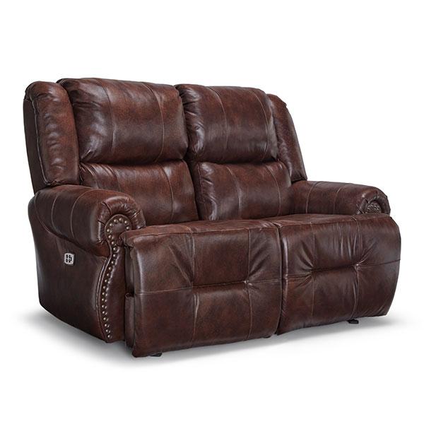 GENET LOVESEAT LEATHER ROCKING CONSOLE LOVESEAT- L960CC7