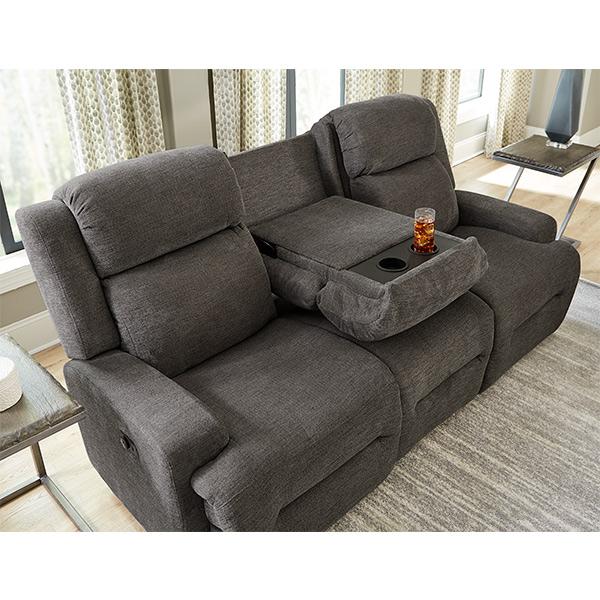 O'NEIL COLLECTION POWER RECLINING SOFA W/ FOLD DOWN TABLE- S920RP4