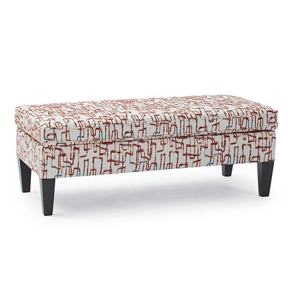 PEONY STORAGE OTTOMAN W/2 PILLOWS- 9910DW2P