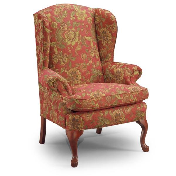 SYLVIA QUEEN ANNE WING CHAIR- 0710DC