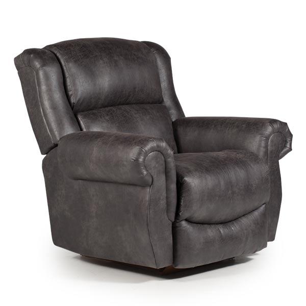 TERRILL LEATHER SWIVEL GLIDER RECLINER- 8N75LU