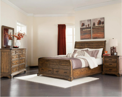 Elk Grove 4-piece Eastern King Storage Bedroom Set Vintage Bourbon image