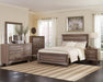 Kauffman California King, E.king, & Queen Panel Bed Washed Taupe - Hello Home Furniture & Mattress (Longmont, CO)