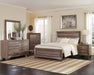 Kauffman California King, E.king, & Queen Panel Bed Washed Taupe - Hello Home Furniture & Mattress (Longmont, CO)