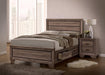 Kauffman California King, E.king, & Queen Panel Bed Washed Taupe - Hello Home Furniture & Mattress (Longmont, CO)