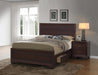 Kauffman California King, Eastren King, & Queen Panel Bed Dark Cocoa - Hello Home Furniture & Mattress (Longmont, CO)