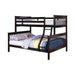 Chapman Full Over Full & Twin Over Full Bunk Bed Black & White - Hello Home Furniture & Mattress (Longmont, CO)