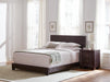 Dorian Upholstered California King, E.King, & Queen Bed Black, Brown, & Grey - Hello Home Furniture & Mattress (Longmont, CO)