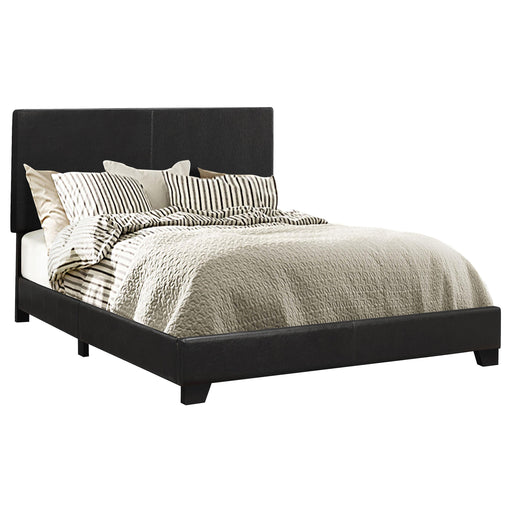 Dorian Upholstered California King, E.King, & Queen Bed Black, Brown, & Grey - Hello Home Furniture & Mattress (Longmont, CO)