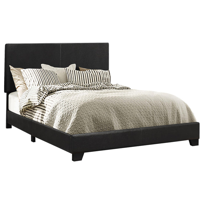 Dorian Upholstered California King, E.King, & Queen Bed Black, Brown, & Grey - Hello Home Furniture & Mattress (Longmont, CO)