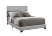 Dorian Upholstered California King, E.King, & Queen Bed Black, Brown, & Grey - Hello Home Furniture & Mattress (Longmont, CO)