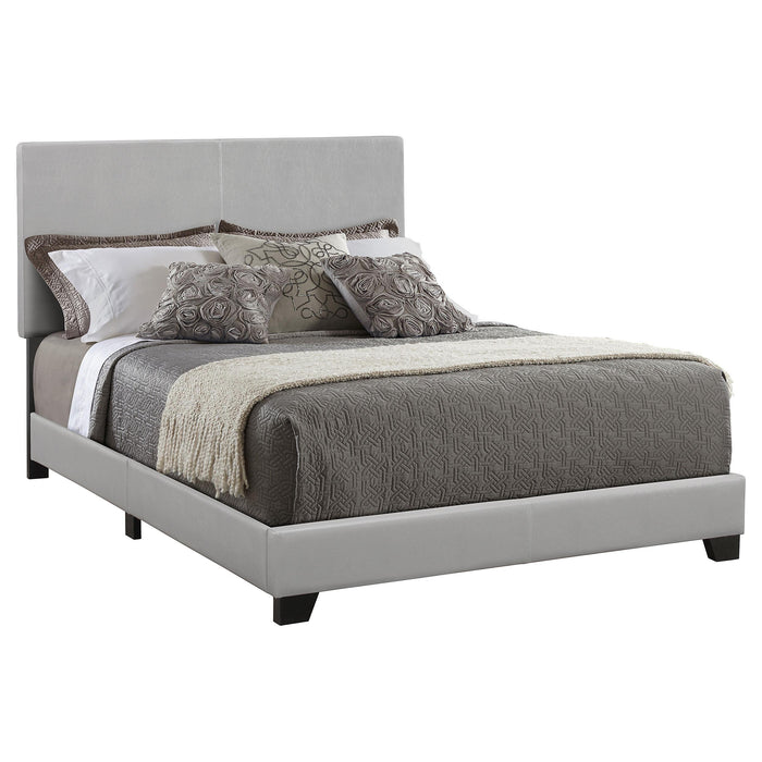 Dorian Upholstered California King, E.King, & Queen Bed Black, Brown, & Grey - Hello Home Furniture & Mattress (Longmont, CO)
