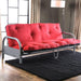 Aksel Black/Red Futon Mattress, Black, Red & Gray - Hello Home Furniture & Mattress (Longmont, CO)