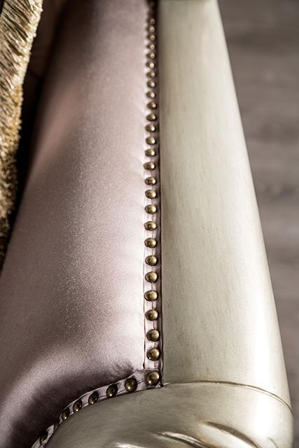 Albacete Chair Cherry & Campage - Hello Home Furniture & Mattress (Longmont, CO)