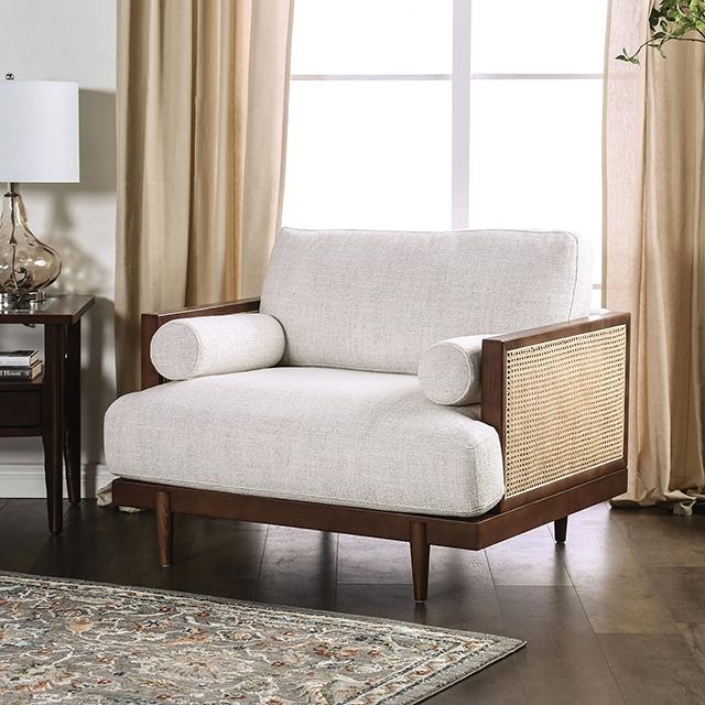 ALESUND Chair, Beige/Light Oak Natural & Brown - Hello Home Furniture & Mattress (Longmont, CO)