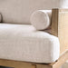 ALESUND Loveseat, Beige/Light Oak, Natural & Brown - Hello Home Furniture & Mattress (Longmont, CO)