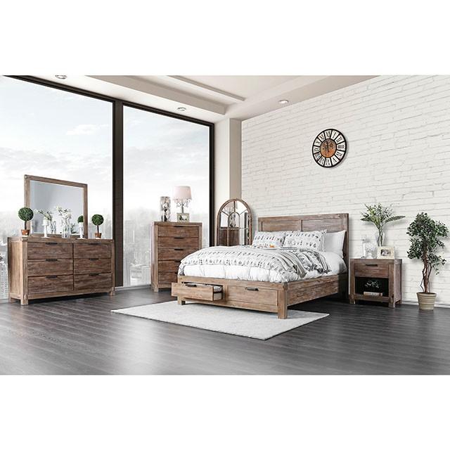 Wynton Weathered Light Oak Night Stand - Hello Home Furniture & Mattress (Longmont, CO)