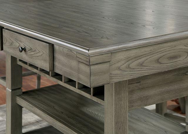 ANAYA Counter Ht. Table, Gray - Hello Home Furniture & Mattress (Longmont, CO)