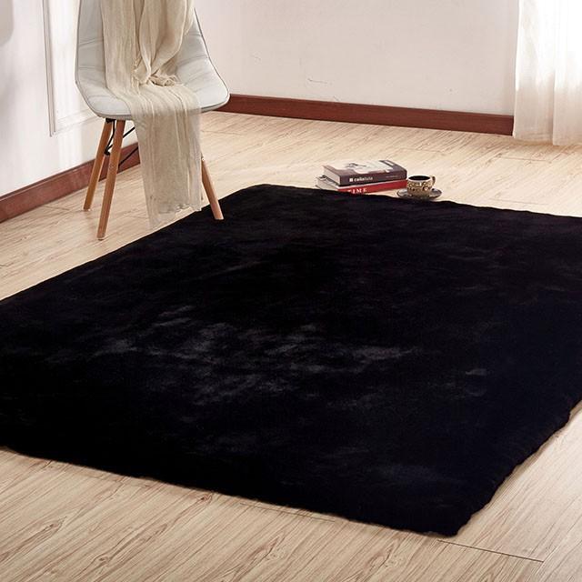 Caparica Black 5' X 7' Area Rug - Hello Home Furniture & Mattress (Longmont, CO)