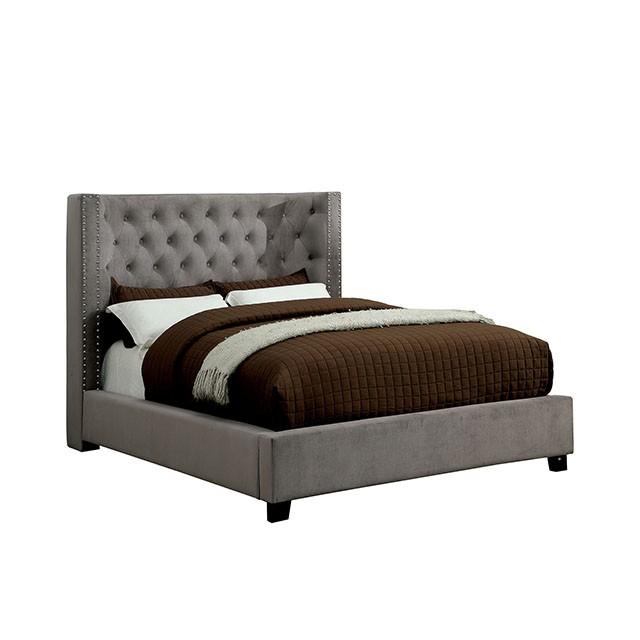 Cayla Bed Silver & Grey - Hello Home Furniture & Mattress (Longmont, CO)