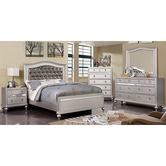 Ariston Mirror White, Silver, & Black - Hello Home Furniture & Mattress (Longmont, CO)
