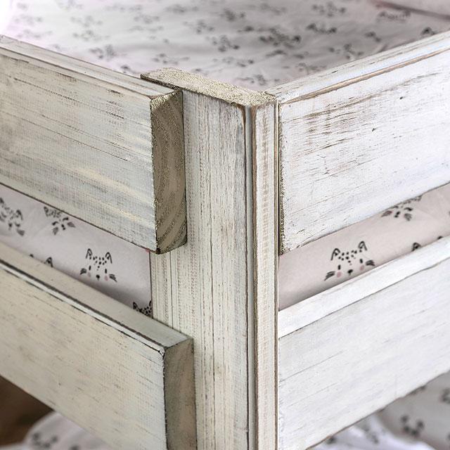 Arlette Twin/Twin Bunk Bed Brown, Black, Gray, & White