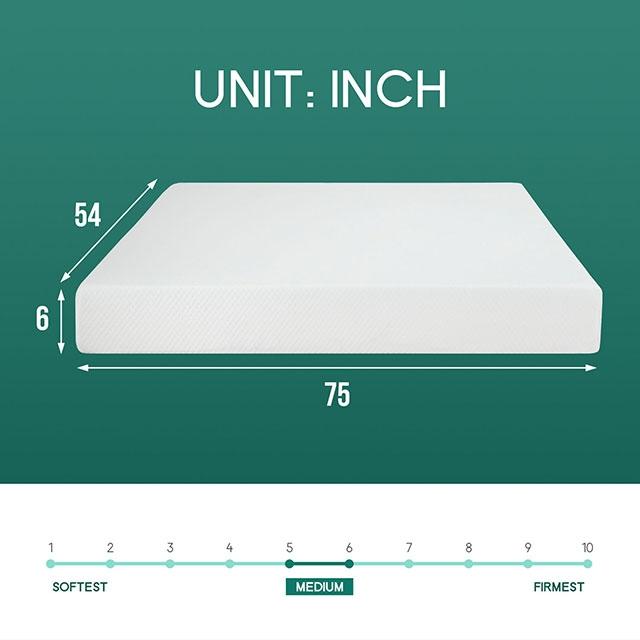 Artemisia 6" Full Memory Foam Mattress - Hello Home Furniture & Mattress (Longmont, CO)