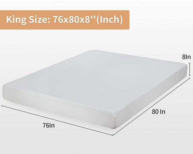 Artemisia 8" Cal. King, E.King, Full, & Queen Memory Foam Mattress - Hello Home Furniture & Mattress (Longmont, CO)
