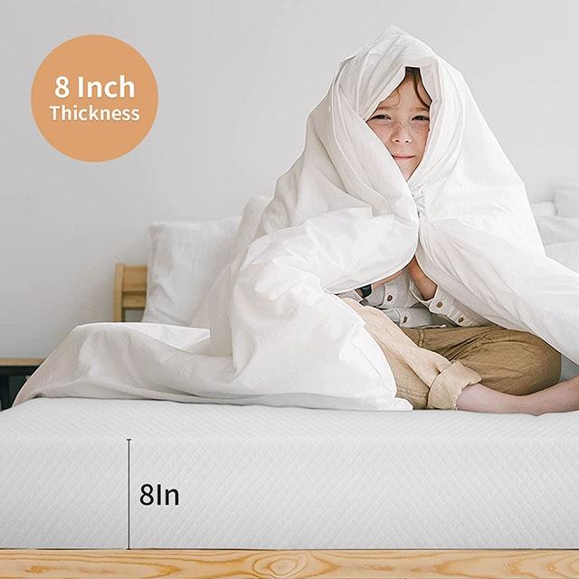 Artemisia 8" Cal. King, E.King, Full, & Queen Memory Foam Mattress - Hello Home Furniture & Mattress (Longmont, CO)