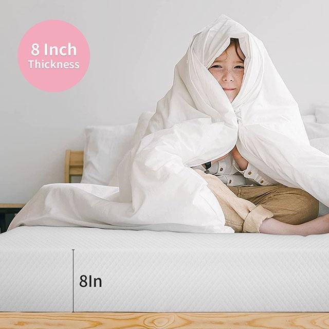 Artemisia 8" Cal. King, E.King, Full, & Queen Memory Foam Mattress - Hello Home Furniture & Mattress (Longmont, CO)