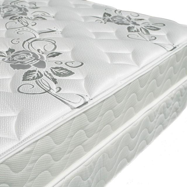 ELBERTYNA White 8" Tight Top Mattress, Queen - Hello Home Furniture & Mattress (Longmont, CO)