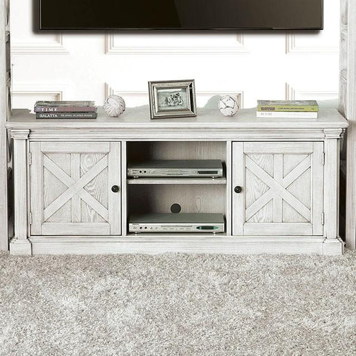 Georgia Antique White 60" TV Stand - Hello Home Furniture & Mattress (Longmont, CO)