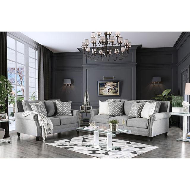Giovanni Gray Sofa - Hello Home Furniture & Mattress (Longmont, CO)