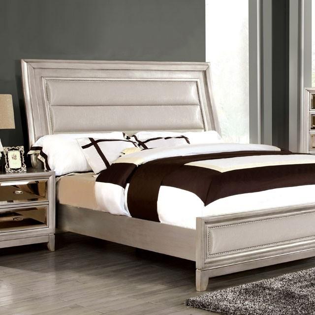 Golva Bed Beige & Black - Hello Home Furniture & Mattress (Longmont, CO)