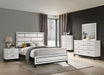 Errico Bed Grey & White - Hello Home Furniture & Mattress (Longmont, CO)