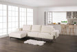 Baerum Sectional, Left & Right Chaise Beige & Gray - Hello Home Furniture & Mattress (Longmont, CO)