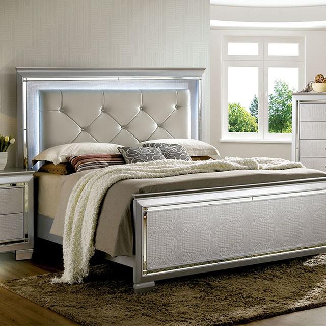 BELLANOVA Silver Cal.King , E.King, & Queen Bed