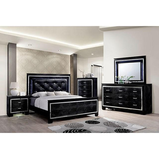 BELLANOVA Black Night Stand - Hello Home Furniture & Mattress (Longmont, CO)