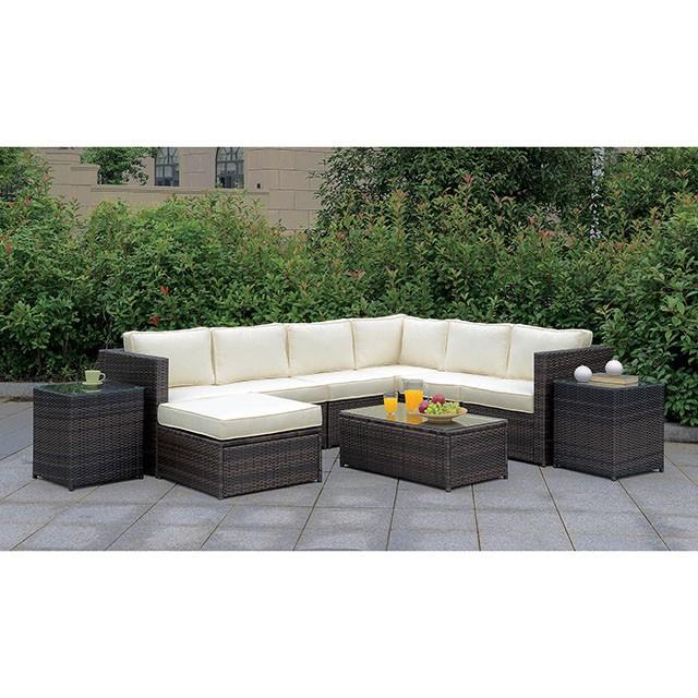 Ilona Brown/Beige Ottoman - Hello Home Furniture & Mattress (Longmont, CO)