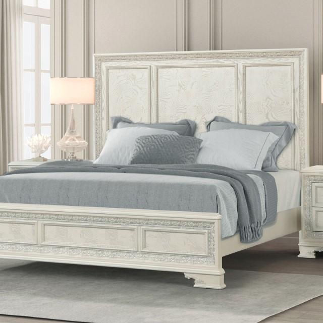 Stella Mia Bed White & White
