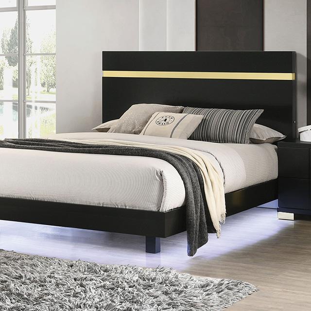 Lillestrom E.King, Queen, Full, & Full Bed Black & White - Hello Home Furniture & Mattress (Longmont, CO)