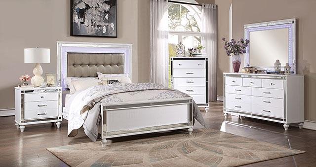 Brachium Bed White & Silver