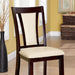 BRENT Dark Cherry/Ivory Side Chair (2/CTN) - Hello Home Furniture & Mattress (Longmont, CO)