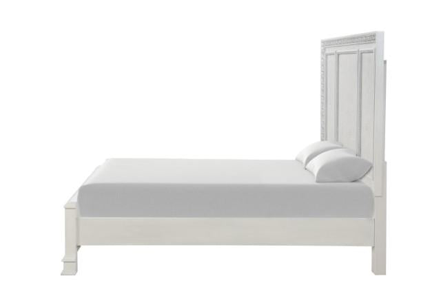 Stella Mia E.King & Queen Bed White & White - Hello Home Furniture & Mattress (Longmont, CO)