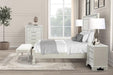 Stella Mia E.King & Queen Bed White & White - Hello Home Furniture & Mattress (Longmont, CO)