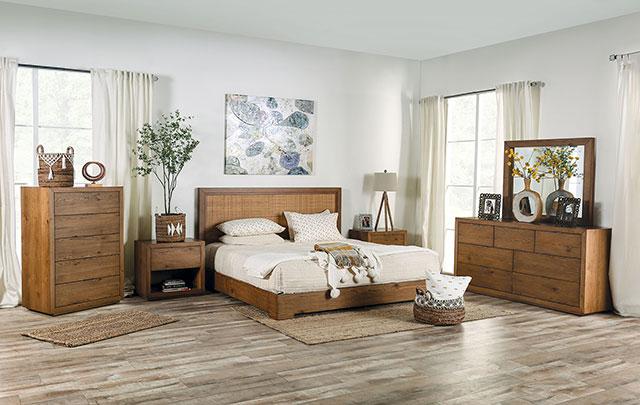 LEIRVIK Dresser, Light Walnut - Hello Home Furniture & Mattress (Longmont, CO)