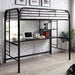 Opal Iii Black & Silver Twin Loft Bed - Hello Home Furniture & Mattress (Longmont, CO)